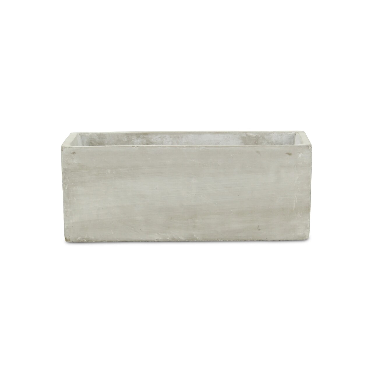 Contemporary Home Living 8.75" Gray Rectangular Outdoor Planter Pot
